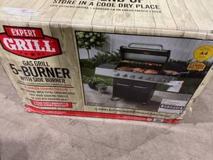 lot 4 image: Expert Grill 5 Burner Propane Gas Grill with Side Burner