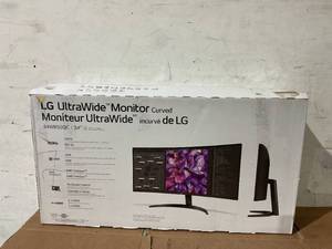 lot 5 image: LG 34 Curved Ultrawide WQHD (3440 x 1440) Monitor, Black- 34WR50QC-B