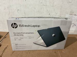 lot 27 image: HP 15.6 FHD Laptop, Intel Core i5-1135G7, 8GB RAM, 256GB SSD, Silver, Windows 11 Home