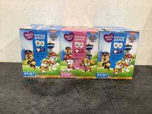 lot 326 image: LOT of 3 Parents Choice Paw Patrol Training Pants, 5T6T, 56 Count