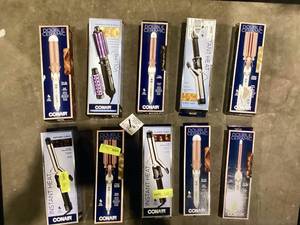 lot 608 image: LOT OF Conair Hair Styling Tools