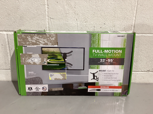 lot 343 image: SANUS Full Motion TV Mount - Single Stud 32 to 55 TV Wall Mount Tilts, Extends & Swivels