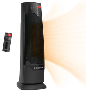 lot 115 image: Lasko 22 1500W Oscillating Ceramic Tower Space Heater with Remote, CT22835