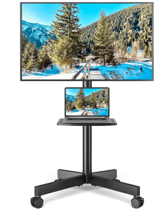 lot 144 image: Rfiver Strong Rolling TV Stand with Shelf for 23-60 TVs up to 88lbs