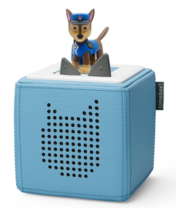 lot 154 image: Tonies Paw Patrol Toniebox Audio Player Starter Set with Chase, for Kids 3, Light Blue, Weight 3 lbs