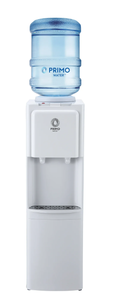 lot 229 image: Primo Water Dispenser Top Loading 36 Height, Hot and Cold Temperature, White 3 or 5 Gallon Model 601275