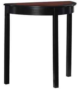 lot 281 image: Linon Lune Black Wood Console Camden Table