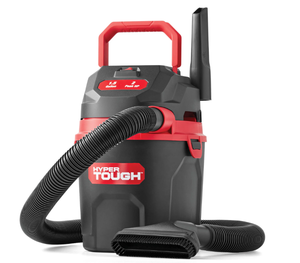 lot 311 image: Hyper Tough 1.5 Gallon 2 Peak HP Poly WetDry Vacuum, VH105 3502