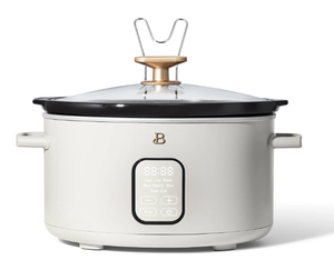 lot 376 image: Beautiful 6 Qt Programmable Slow Cooker, White Icing by Drew Barrymore
