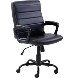 lot 448 image: Mainstays Bonded Leather Mid-Back Managers Office Chair