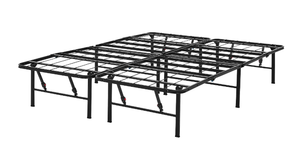 lot 569 image: Queen Size Mainstays 14 High Quad Fold Steel Platform Bed Frame
