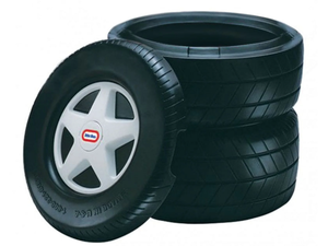 lot 659 image: Little Tikes Classic Racing Tire Plastic Toy Chest