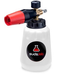 lot 698 image: Suds Lab F1 Professional Foam Cannon with 32 ounce Canister, Adjustable Foam Nozzle, Quick Connect Pressure Washer