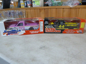 2 Racing Champions Die-Cast Trucks