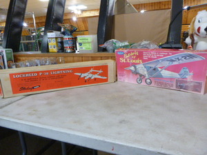 2 Vintage Bulsa Wood Airplane Kits