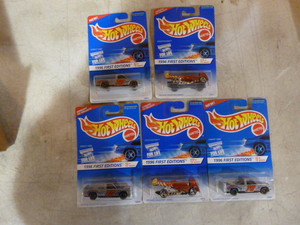5 Mattel 1996 First Edition Hot Wheels