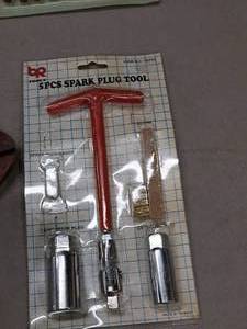 lot 26 image: BP Spark Plug Tool Kit 5-piece (in original packaging)