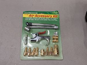 lot 27 image: Central Pneumatic Air Accessory Kit 17-piece (in original packaging)