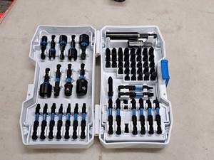 lot 38 image: Hart Driver Bit Set 62-piece with White Plastic Case