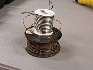 lot 50 image: Roll of Solder and Roll of Wire