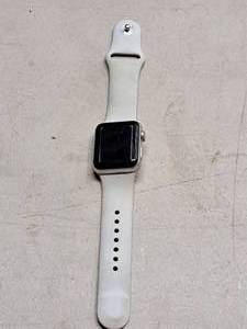 lot 83 image: Apple Watch Series 3 Wrist Watch with White Band