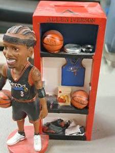 lot 112 image: Allen Iverson #3 Sixers Basketball Locker Room theme Coin Bank