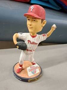 lot 115 image: Jamie Moyer #50 Phillies Baseball theme Bobblehead Collectible Figurine