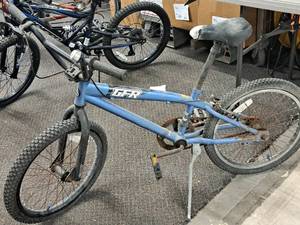 lot 208 image: GFR 16 Boys Single-speed BMX Bike 11 Light Blue Frame