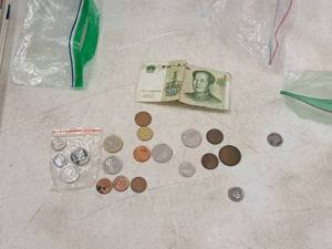 lot 178 image: (20) Foreign Currency Coins and (1) Bill