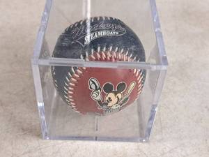 lot 161 image: Mickeys Steamboats theme Collectors Baseball with Plastic Protective Case