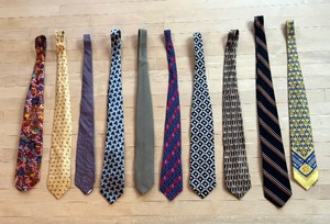 lot 11 image: 10 Neckties by Giorgio Armani, Gianni Versace, Hugo Boss and More