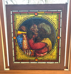 lot 124 image: Stunning Stained Glass Decorative Framed Panel