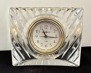 lot 140 image: Classy Howard Millar Crystal Clock