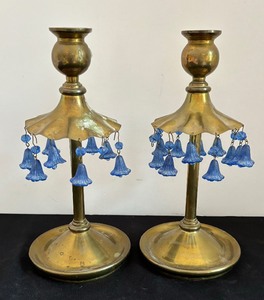 lot 152 image: Pair of Vintage A Riga Candle Holders