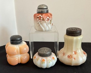 lot 195 image: Four Antique Victorian Salt and Pepper Shakers