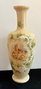 lot 203 image: Hand Painted Victorian Vase