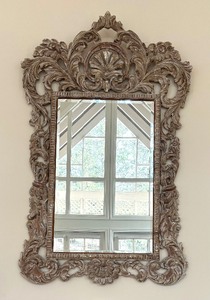 lot 5A image: Very Large Gorgeous Ornate Wall Mirror