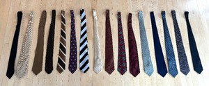 lot 107B image: 16 Nice Neckties by Canali, Harrods, Cedrics, Giogio Armani and More