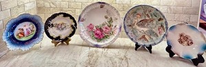 lot 102 image: Variety of Beautiful Vintage China Plates