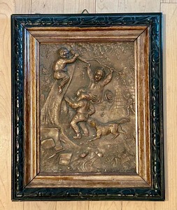 lot 231 image: Beautiful Gilded Bronze Framed Art