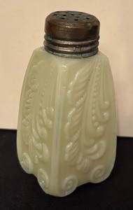 lot 153C image: Antique Scrolled Salt  Pepper Shaker
