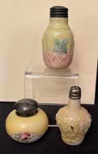 lot 179C image: Three Antique Victorian Salt  Pepper Shakers