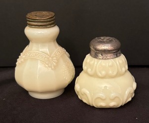 lot 51A image: Two Vintage Victorian Salt  Pepper Shakers