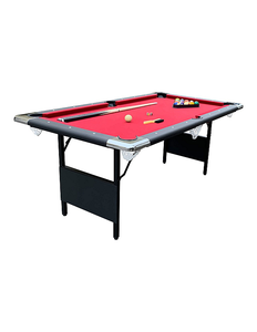 lot 55 image: Hathaway Fairmont 6 Portable Folding Pool Table, Red Cloth, 76L x 43-14W x 32H