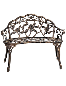lot 58 image: Patio Premier Rose Garden Park Bench, 39-12W x 21-14D x 31-12H