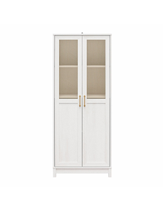 lot 63 image: Mr. Kate Tess 2-Door Wide Storage Cabinet, 31-34W x 15-34D x 77-12H - White
