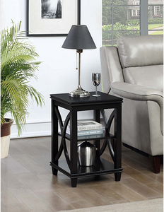 lot 65 image: Convenience Concepts Florence End Table 16W x 16D x 24H in Black