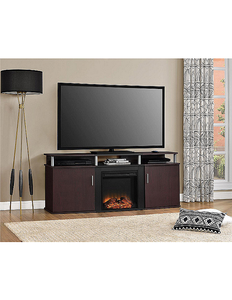 lot 66 image: Ameriwood Home Carson Fireplace 70 TV Console, Color as Pictured
