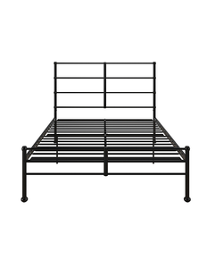 lot 77 image: Black Mr. Kate MacKenzie Metal Platform Bed Frame - Queen