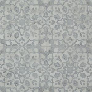 84 Sq Ft (12 x 7) Revive Silver Filigree Pewter Sheet Vinyl Remnant